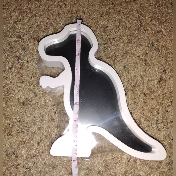 Dinosaur 6pc BUNDLE Mirror Decor & 3D Wood(T-Rex) (Rhinosarus) (Stegosaurus) NWT - Picture 7 of 12
